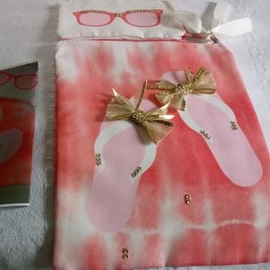 Linen bag with pouch and treat bag